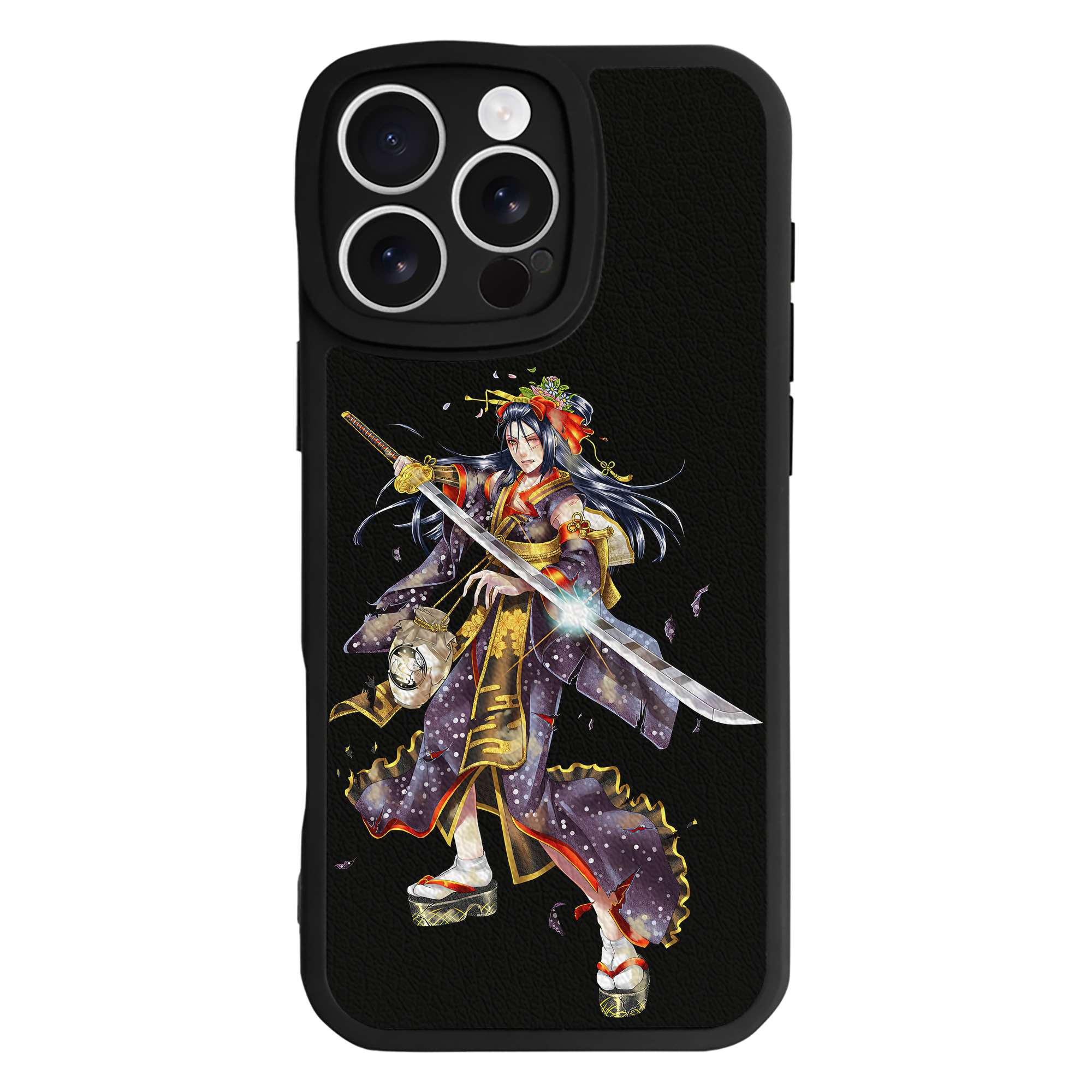 （画像用） 刀剣乱舞 Touken Ranbu 【iPhone 16シリーズ対応】シリコンスマホケース（レザー調） 材質：シリコン